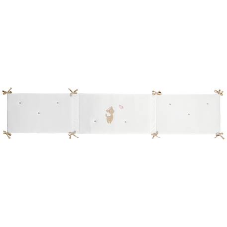 Tour de lit fanfan (pour lits 60 x 120 et 70 x 140 cm) Blanc, beige, rose 2 - vertbaudet enfant 