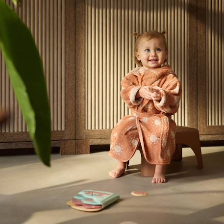 Peignoir en jacquard sun (1-2 ans) Corail, beige 6 - vertbaudet enfant 