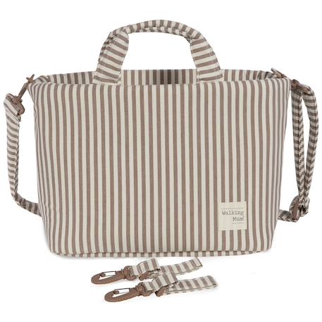Sac à langer praliné rayures moka Marron 3 - vertbaudet enfant 