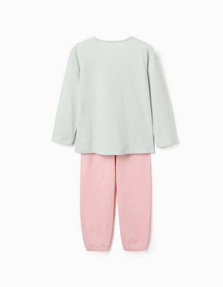 Pyjama à manches longues et imprimé fleurs Vert 2 - vertbaudet enfant 