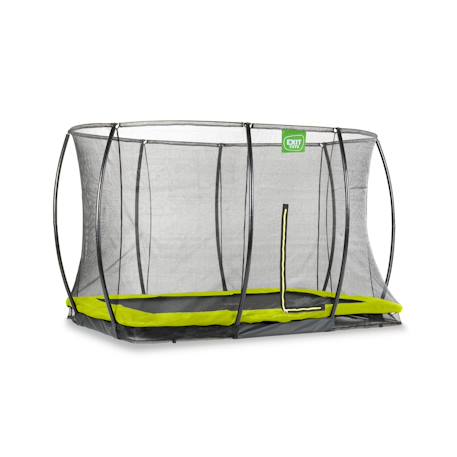 Trampoline enterré rectangulaire 214x305cm avec filet Noir+Vert 8 - vertbaudet enfant 