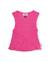 T-shirt fille en maille avec buste froncé Rose 1 - vertbaudet enfant 