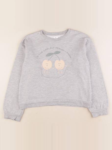 Sweat - 10 ans Gris 1 - vertbaudet enfant 