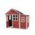 Maisonnette en bois fsc modulable loft 150 Gris+Rouge 8 - vertbaudet enfant 