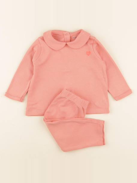 Pyjama coton - 18 mois Rose 1 - vertbaudet enfant 
