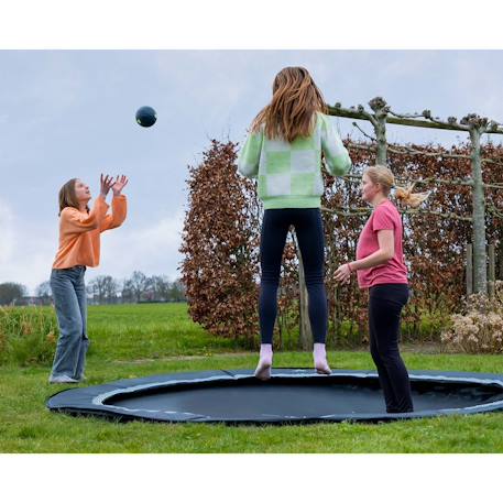 Trampoline de  enterré au ras du sol ø366cm Noir 4 - vertbaudet enfant 