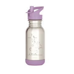 Puériculture-Repas-Gourde en inox 400 ml loopy chats