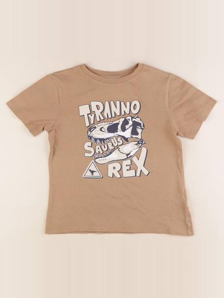 Tee-shirt - 8 ans Marron 1 - vertbaudet enfant 