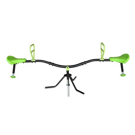 Balançoire à bascule rotative enfant pour se balancer et tourner en s’amusant Vert/noir 4 - vertbaudet enfant 