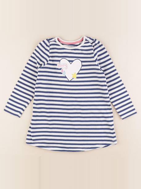 Robe - 4 ans Blanc, bleu 1 - vertbaudet enfant 