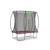 Trampoline silhouette 153x214cm Noir+Rose+Vert 8 - vertbaudet enfant 