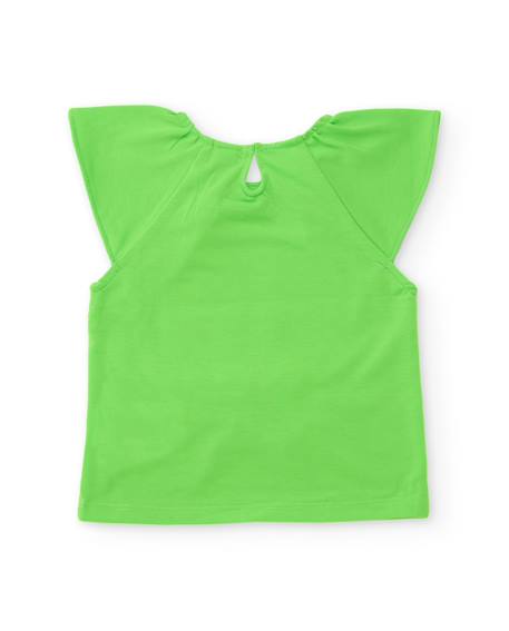 Ensemble fille en maille avec applications en relief Vert 4 - vertbaudet enfant 