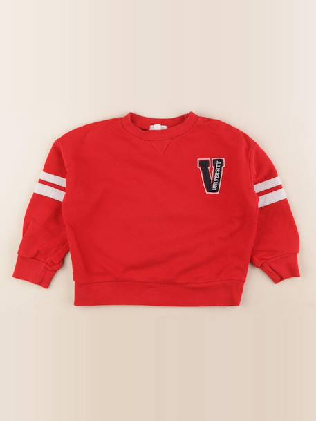 Sweat - 4 ans Rouge 1 - vertbaudet enfant 