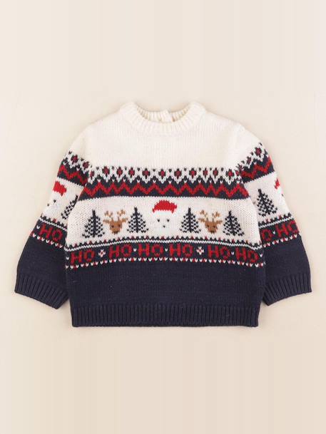 Pull - 6 mois Beige, bleu 1 - vertbaudet enfant 