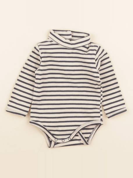 Body à col - 6 mois Beige, bleu 1 - vertbaudet enfant 