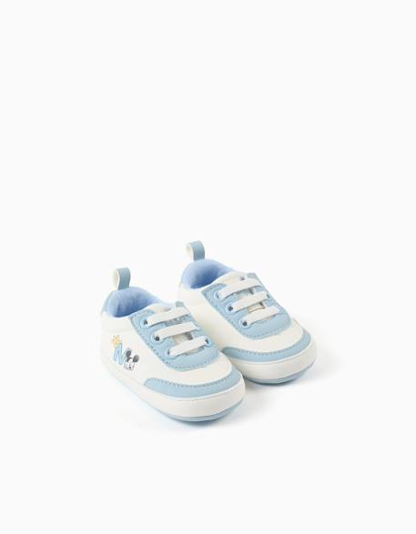 Baskets pré-marche avec imprimé mickey Bleu clair 1 - vertbaudet enfant 