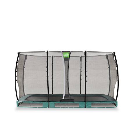 Trampoline semi-enterré rectangulaire 214x366cm avec filet de sécurité Noir+Vert 7 - vertbaudet enfant 