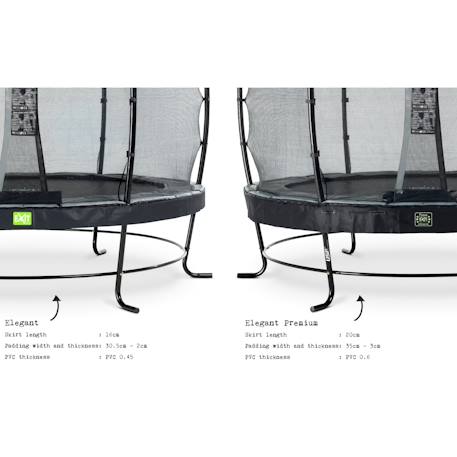 Trampoline elegant premium ø305cm Noir+Vert 5 - vertbaudet enfant 