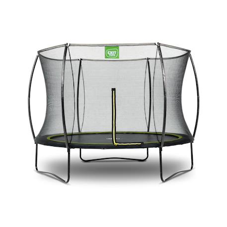 Trampoline silhouette ø244cm Noir+Rose+Vert 1 - vertbaudet enfant 