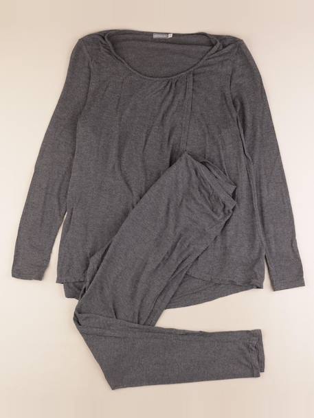 Pyjama grossesse coton - 38 à 40 Gris 1 - vertbaudet enfant 