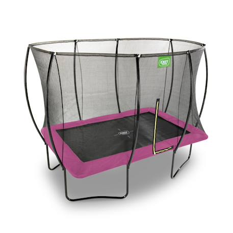 Trampoline silhouette 244x366cm Noir+Rose+Vert 9 - vertbaudet enfant 
