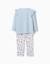 Pyjama à manches longues avec imprimé stitch & angel Bleu clair 2 - vertbaudet enfant 