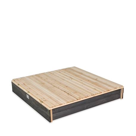 Bac à sable en bois pour jardin enfant 136x132cm Gris 5 - vertbaudet enfant 