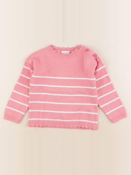 Pull - 4 ans Rose 1 - vertbaudet enfant 