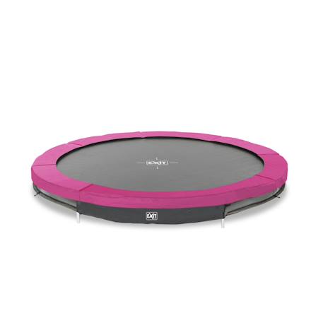 Trampoline enterré rond ø305cm  sans filet Noir+Rose+Vert 7 - vertbaudet enfant 