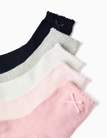 Lot de 5 paires de chaussettes avec tiges ondulées Multicolore 2 - vertbaudet enfant 