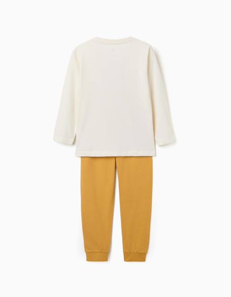 Pyjama en coton avec imprimé de voitures de course Blanc 2 - vertbaudet enfant 