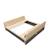 Bac à sable en bois pour jardin enfant 136x132cm Gris 1 - vertbaudet enfant 