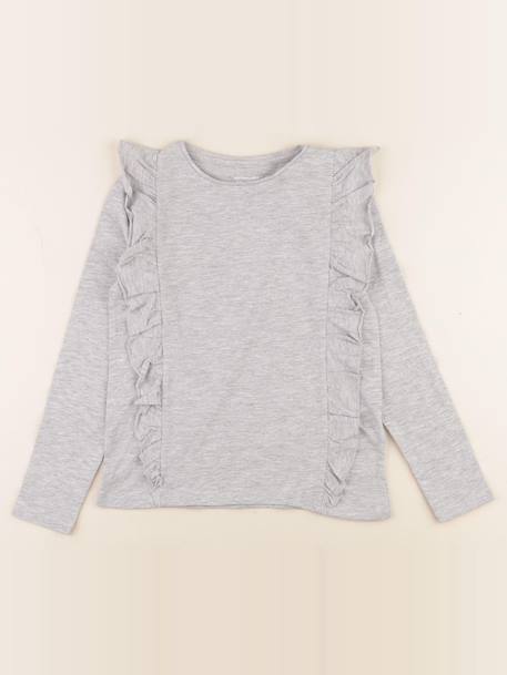 Tee-shirt - 8 ans Gris 1 - vertbaudet enfant 
