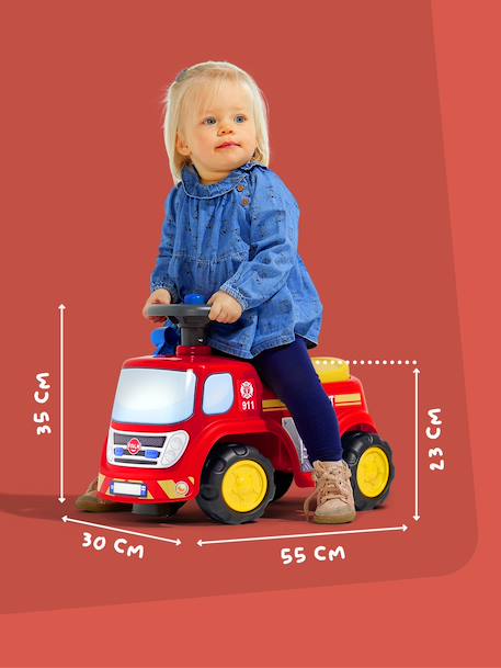 Porteur avec assise ouvrante et volant directionnel avec klaxon Rouge 5 - vertbaudet enfant 