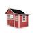 Maisonnette en bois fsc modulable loft 150 Gris+Rouge 9 - vertbaudet enfant 
