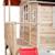 Maisonnette bois fsc pilotis toboggan extension loft 350 Gris+Naturel 11 - vertbaudet enfant 