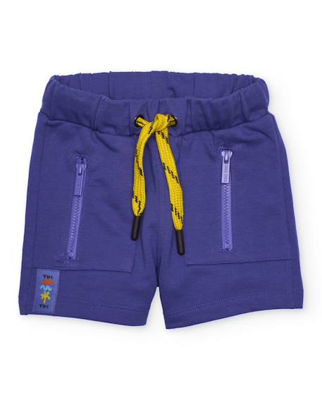 Ensemble garçon en maille avec imprimé animaux Violet 3 - vertbaudet enfant 