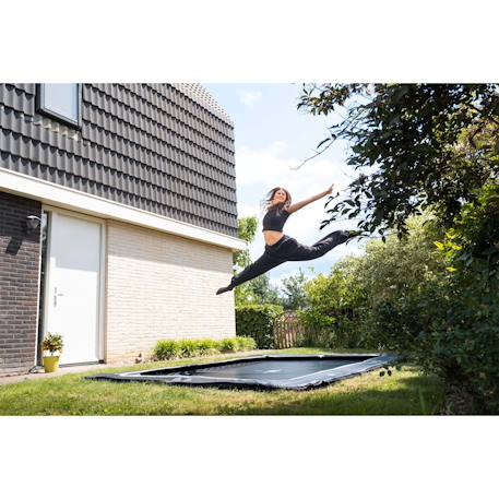 Trampoline de  enterré au ras du sol 244x366cm Noir 2 - vertbaudet enfant 