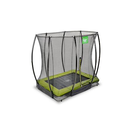 Trampoline enterré rectangulaire 153x214cm avec filet Noir+Rose+Vert 15 - vertbaudet enfant 