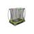 Trampoline enterré rectangulaire 153x214cm avec filet Noir+Rose+Vert 15 - vertbaudet enfant 