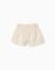 Short en coton avec fleurs et taille élastiquée Beige clair 1 - vertbaudet enfant 