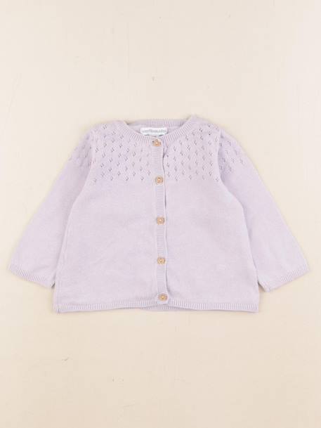 Gilet - 9 mois Violet 1 - vertbaudet enfant 