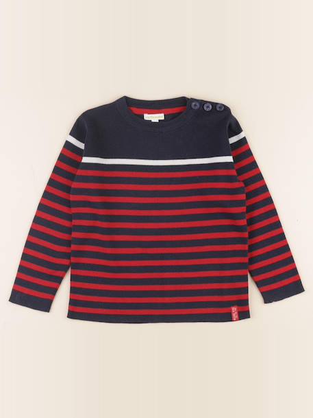 Pull - 6 ans Bleu, rouge 1 - vertbaudet enfant 