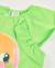 T-shirt fille en maille avec bretelles froncées Vert 3 - vertbaudet enfant 