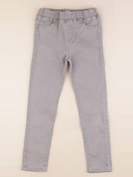 Jegging - 8 ans Gris 1 - vertbaudet enfant 