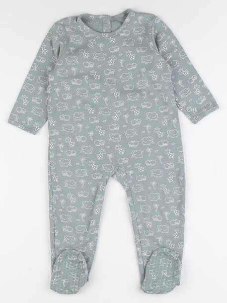 Pyjama coton - 36 mois Vert 1 - vertbaudet enfant 