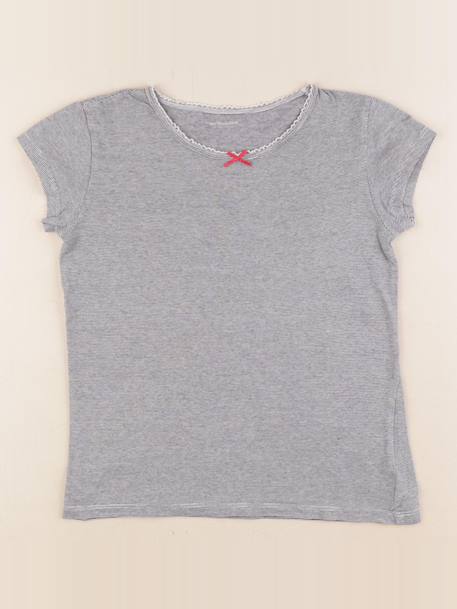 Maillot de corps - 10 ans Blanc, gris 1 - vertbaudet enfant 