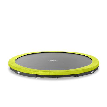Trampoline enterré rond ø366cm  sans filet Noir+Rose+Vert 13 - vertbaudet enfant 