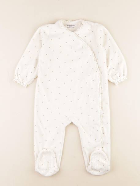 Pyjama velours - 18 mois Beige 1 - vertbaudet enfant 