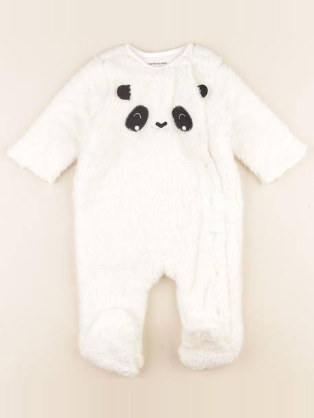 Pyjama coton - 6 mois Blanc 1 - vertbaudet enfant 